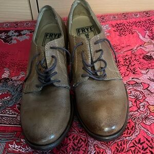 Frye shoes 👞 adds new security heel ! Over $45